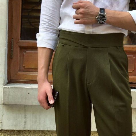 2020s Aesthetic, Gurkha Pants, Pant Details, Formal Dress Pants, Fashion Models Men, Mens Trousers Casual, Pants Outfit Men, Suit Casual, Men Sport Pants