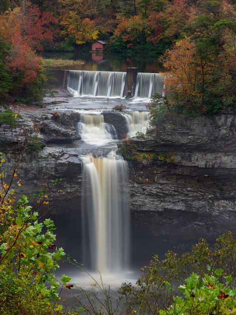 Fall Color on Display at Alabama's State Parks | Outdoor Alabama Zoo Diorama, Talladega National Forest, Desoto Falls, Lakeside Cottage, Lookout Mountain, Alabama State, Waterfall Photography, Autumn Scenery, Fall Color