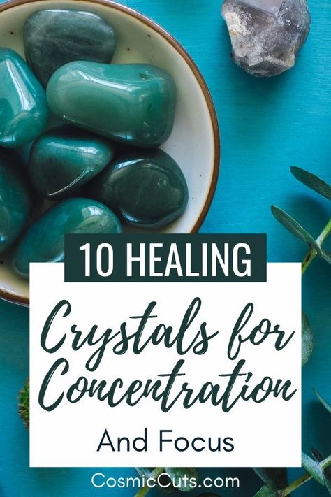 Crystal For Focus And Concentration, Crystals For Concentration, Decorating With Crystals And Stones, Crystals For Focus And Concentration, Crystals For Focus, Word Of Year, Empath Crystals, Positive Energy Home, Energy Journal