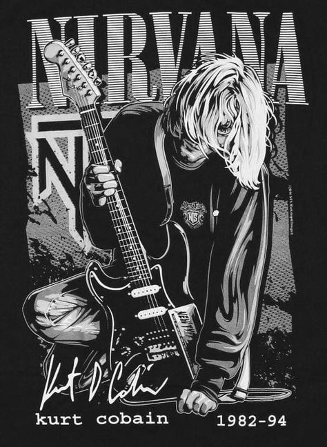 Punk Bands Posters, Nirvana Wallpaper, Nirvana Poster, Posters Diy, Grunge Posters, Door Poster, Punk Poster, Poster Wallpaper, Vintage Poster Design