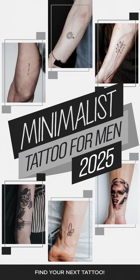 2025’s best minimalist tattoos for men bring together aesthetic design, meaningful symbolism, and precise details. From forearm tattoos with bold simplicity to intricate back pieces with fine line artistry, these tattoos offer a blend of classic and contemporary styles. Whether a subtle chest tattoo, an abstract leg design, or a sleek neck piece, these minimalist tattoos define modern masculinity. Small Body Tattoos Men, Small Male Tattoos Men, Men’s Simple Tattoo, Simple Tattoos For Guys Unique, Mens Meaningful Tattoos, Outline Tattoo Men, Small Tattoos For Men With Meaning, Small Men Tattoos, Best Minimalist Tattoos