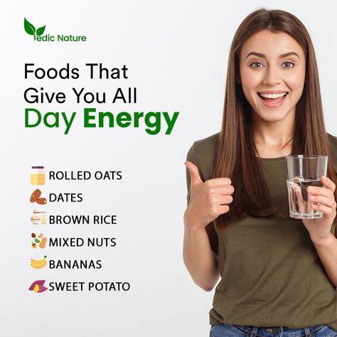 Need an energy boost that lasts all day? 💪 Here are 6 of the best foods to give you sustained energy throughout the day: Rolled Oats Dates Brown Rice Mixed Nuts Bananas Sweet Potato #healthyeating #energyboost #energizingfoods #allDayEnergy #healthylifestyle #energydrink #energybooster #bestenergydrink #healthyliving #healthyfood #healthandwellness #healthyeating Best Energy Drink, Rice Mix, Energy Boosters, Energy Boost, Mixed Nuts, Healthy Lifestyle Tips, Lifestyle Tips, Rolled Oats, Brown Rice