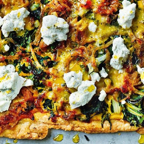 Italian Short-crust Pastry Tart with Spinach and Ricotta Recipe Onion Tart Recipe, Short Crust Pastry, Dinner Party Starters, Shortcrust Pastry Recipes, Ricotta Spinach, Ottolenghi Recipes, Onion Tart, Ricotta Recipes, Classic Italian Dishes