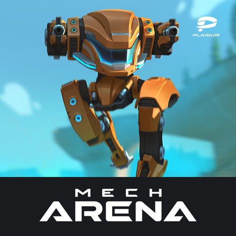 Mech Arena, Yevhen Motsak on ArtStation at https://www.artstation.com/artwork/XnAO0y Mech Arena Robot, Mech Arena, University School, Robot Art, School Project, Anime Background, Overwatch, Master Chief, Bracelets For Men