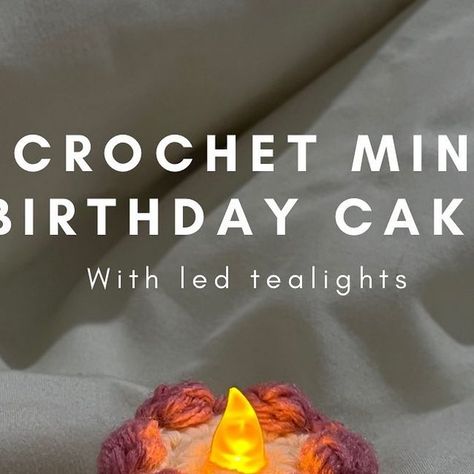 Crochet Mini Birthday Cake, Crochet Cake Birthday, Crochet Cake Free Pattern, Birthday Crochet Gift Ideas, Birthday Cake Crochet, Crochet Birthday Gifts, Crochet Birthday Cake, Market Patterns, Mini Birthday Cake