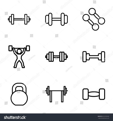 Tiny Barbell Tattoo, Barbell Tattoo, Belle Tattoo, Flash Sheet, Tattoo Designs For Women, Coloring Sheets, Icon Set, Photography Ideas, Tatting