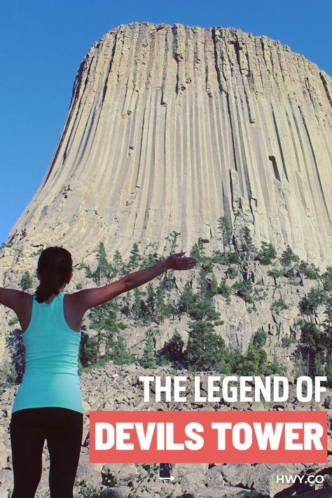 Wyoming Devils Tower, Tower Fall Wyoming, Devils Tower Wyoming, Spiritual Places, Devils Tower National Monument, South Dakota Road Trip, Ancient Places, Wyoming Travel, Children Praying