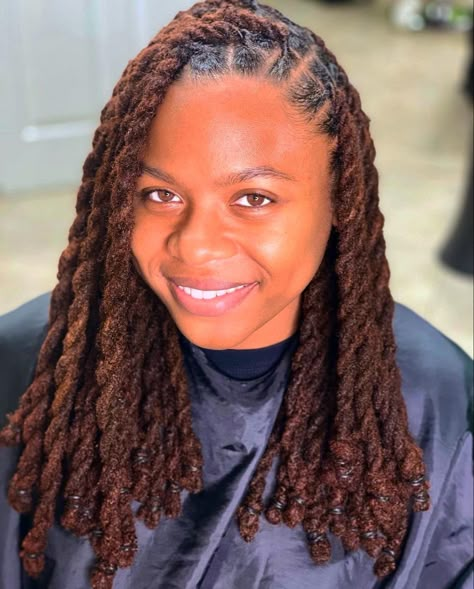 2 Strand Twist Locs Black Women, Dreadlock 2 Strand Twist, 2 Strand Faux Locs, Loc Double Twist Styles, Faux Locs Two Strand Twist Styles, Long Loc Two Strand Twist Styles, Vacation Locs Styles, Dreadlock Hairstyles Two Strand Twist, Dreadlock Two Strand Twist Styles