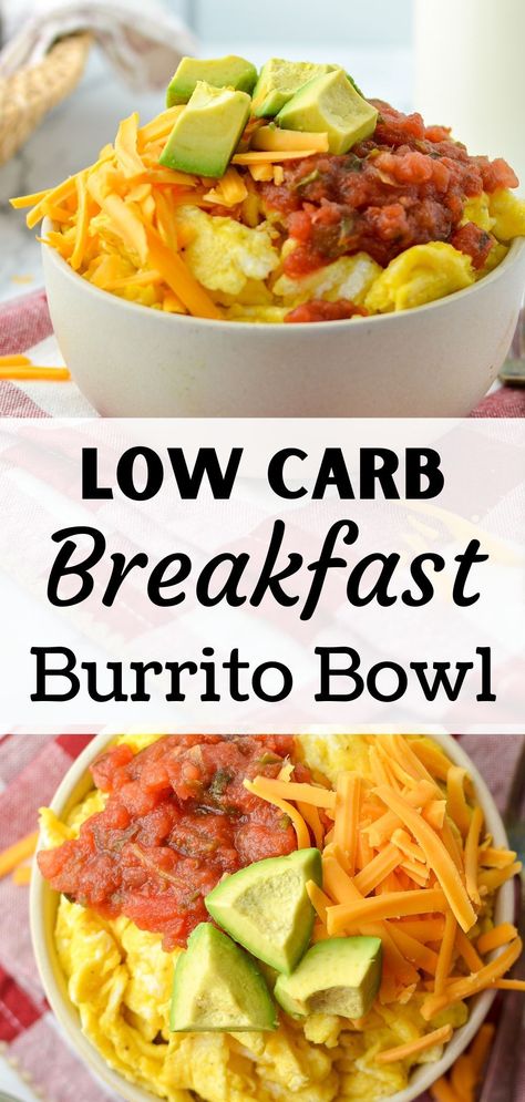 Low Carb Breakfast Burrito, Breakfast Burrito Bowl, Diet Dishes, Healthy Breakfast Burrito, Breakfast Burrito, Healthy Breakfast Recipes Easy, Healthy Bowls, Egg Muffins, Burrito Bowl