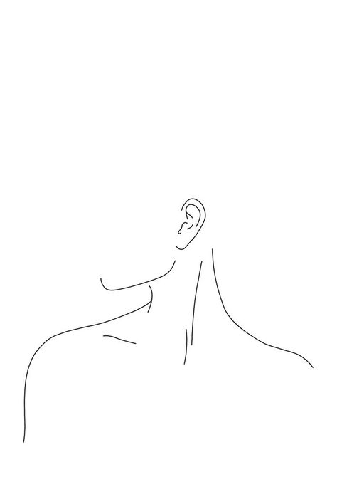 Neckline Illustration, Colour Study, Minimal Drawings, Single Line Drawing, Minimalist Drawing, 카드 디자인, Soyut Sanat Tabloları, Outline Art, Single Line