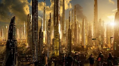 #space, #fantasy art, wallpaper Paradis Sombre, Scifi City, Sci Fi Landscape, Sci Fi City, Sci Fi Environment, Tall Buildings, Cyberpunk City, Fantasy City, Futuristic City