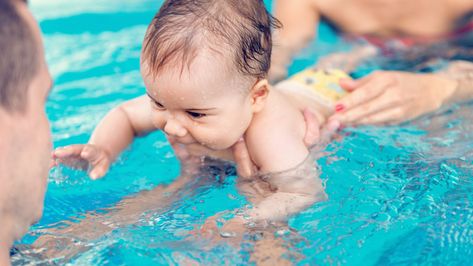 Swimming Instructor, Baby Swimming Lessons, Swim Instructor, Swim School, Swimming Lessons, Baby Swimming, Baby Protection, Swim Lessons, Boys Swim