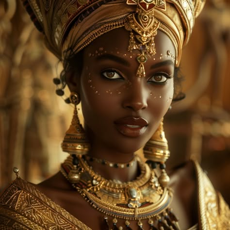 Nubian Character Design, Queen Nubia Cosplay, African Queen Photoshoot, Black Queen Aesthetic, Queen Branding, Black Goddess Aesthetic, Chacter Inspiration, Afrofuturism Fashion, African Kingdom