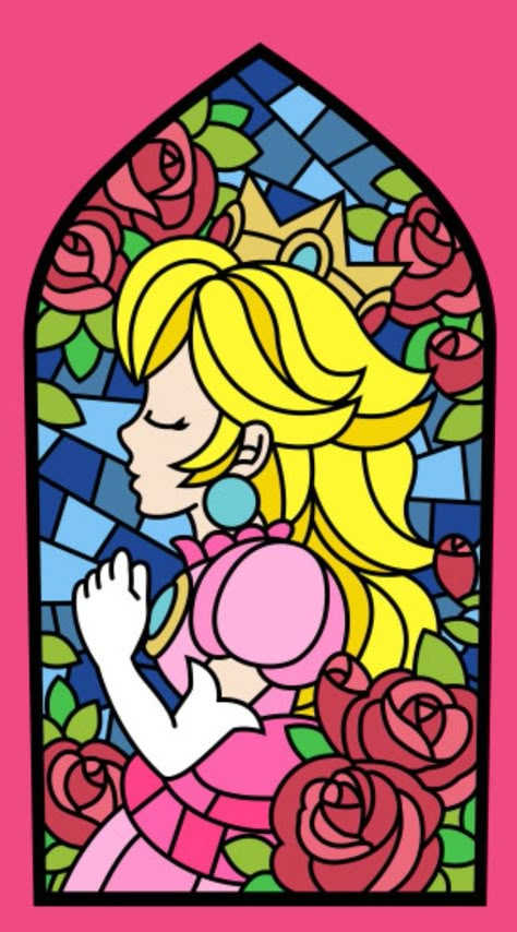 Princess Peach, Super Mario World Princess Peach Crown Drawing, Princess Peach Cartoon, Princess Peach Glass Window, Princess Peach Clipart, Princess Peach Symbol, Princess Peach Stained Glass Window, Princess Peach Svg, Princess Peach Painting, Peaches Super Mario