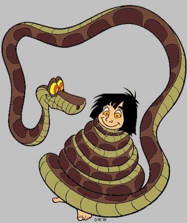 *KAA & MOWGLI ~ The Jungle Book, 1967 The Jungle Book Kaa, Mogli Jungle Book, Jungle Book Tattoo, Jungle Book Snake, Kaa Jungle Book, Jungle Book Kaa, Mowgli The Jungle Book, Jungle Book Birthday, Jungle Book Characters