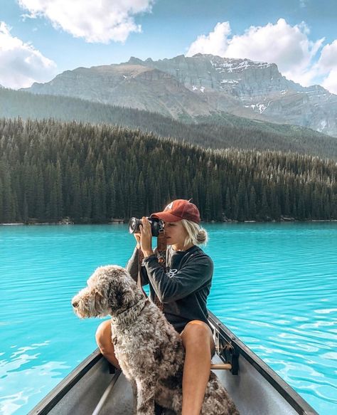 Brooke Wilson Lake Vibes, Dog Photoshoot, Sup Yoga, Moraine Lake, Adventure Hiking, Dog Adventure, G Adventures, Adventure Is Out There, Dog Travel