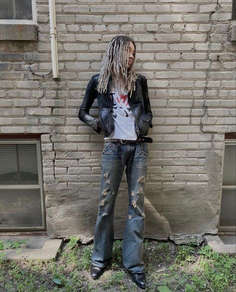 Rockstar Outfit Men, Aesthetic Boys Outfit, Distressed Outfit, Black Men Street Fashion, Outfit Collage, Street Style Outfits Men, Street Fashion Men Streetwear, Model Inspo, Mens Outfit Inspiration