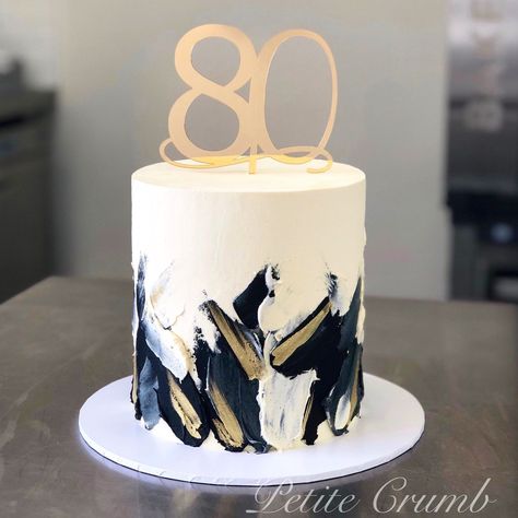 Classic Cake Designs For Men, Cake Decor For Man, Textured Cakes Buttercream, 70 Birthday Cake For Men, 70th Birthday Cake For Dad, Butter Icing Cake, Butter Icing Cake Designs, 70th Birthday Cake For Men, Mens Birthday Cake