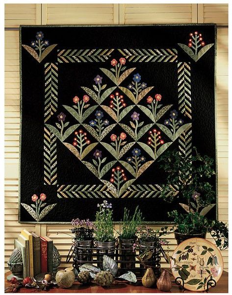 12 Stunning Ways to Display Quilts - Charming Tribe Quilting Books, Rose Quilt, Flower Quilts, Applique Quilt Patterns, Wool Quilts, Quilt Care, Cabbage Rose, Quilt Border, Miniature Quilts