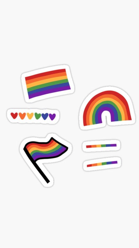 Lgbtq Stickers Aesthetic, Lgbtq Stickers, Pride Flag Sticker, Lgbtq Flag, Lgbt Sticker, Gay Sticker, Bisexual Pride Flag, Couple Ideas, Gay Flag