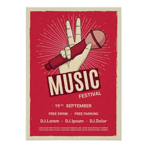 Retro music concert event announcement Poster #affiliate , #AD, #event#announcement#Poster#concert Minecraft Stage, Poster Konser, Tournament Poster, Event Announcement, Announcement Poster, Retro Prom, 0 Waste, Poster Reference, Event Layout