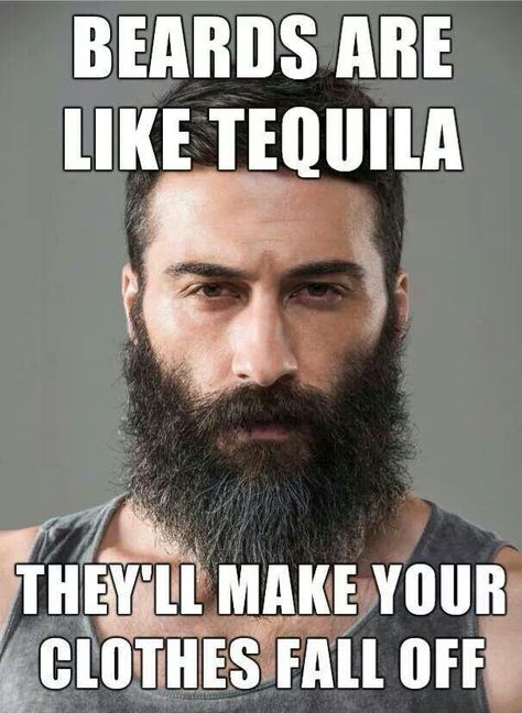 Beards are like tequila Beard Jokes, I Love Beards, Beard Quotes, Beards And Tattoos, Beards And Mustaches, Man With A Beard, Beard Humor, Epic Beard, Beard Lover