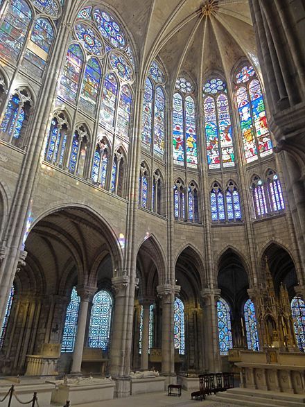 1700s Architecture, Gothic Architecture House, Fancy Buildings, Basilica Of St Denis, Sacral Architecture, Gothic Interior, St Denis, Architecture Panel, Church Pictures