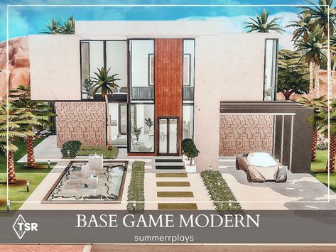 Base Game Home Sims 4, The Sims 4 Gallery Houses Base Game, Sims 4 Cc Base Game House, Sims 4 Build Base Game, Sims 4 Oasis Springs House Base Game, Sims 4 Modern House Base Game, Base Game Lots Sims 4, Sims 4 Modern Home Cc, Sims 4 Gallery Lots Base Game