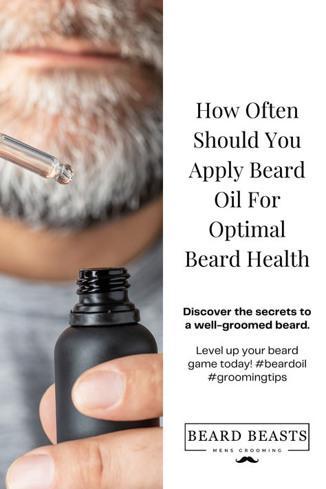 Ever wonder how often you should apply beard oil? Our latest guide demystifies the frequency to keep your beard at its best. How Often Should You Apply Beard Oil' provides you with top-notch beard care tips to integrate this essential product into your daily routine seamlessly. Perfect for every beard type, our advice ensures your grooming game is on point. Boost your beard's health and style with our expert insights. #BeardOil #BeardMaintenance #BeardGrooming #BeardCare Beard Maintenance Tips, Beard Care Tips, Ideal Routine, Beard Oil Recipe Diy, Beard Care Routine, Beard Oil Recipe, Beard Maintenance, Soft Beard, Clean Beard