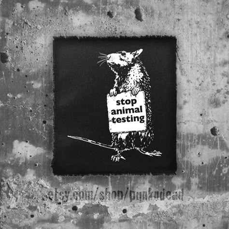 Rat Animal, Patch Vest, Stop Animal Testing, Feminist Punk, Punk Vest, Punk Outfit, Punk Fashion Diy, Punk Jacket, Patch Ideas