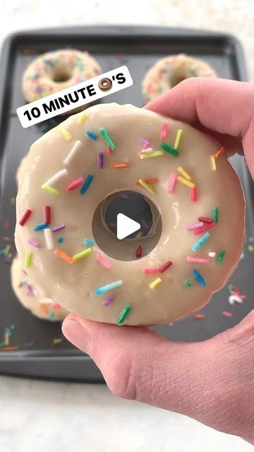 We’re Hungry on Instagram: "These Vanilla Glazed Donuts are so quick and easy to make at home, and they’re soooo tasty😋🍩 Comment “donuts” and I’ll DM you the recipe! 
.
#donut #donuts #donutlover #donutrecipe #glazeddonut #doughnut #doughnuts #bakeddonuts #dessertforbreakfast #recipe #recipes #foodie #foodies #foodiegram" Make Donuts At Home Easy, How To Make Donuts At Home Easy, Recipe Donut, Glazed Donuts, Vanilla Glaze, Baked Donuts, Donut Glaze, Dee Dee, Donut Recipes