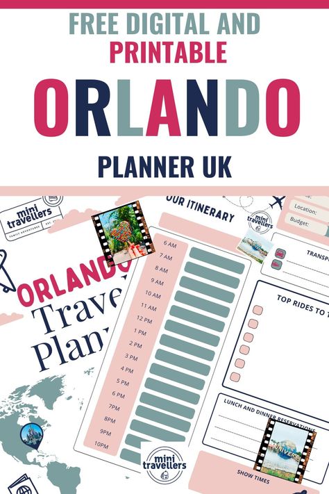 ShareToday, we want to share our free digital and printable Disney and Universal Orlando Planner to help you plan your next Florida trip. Whether you’re a seasoned visitor or planning your first trip, a well-organised plan can make all the difference in maximising your enjoyment and minimising stress. This Orlando Disney and Universal planner is ... Read more Universal Studios Orlando Planning Printables Free, Disney Travel Planner, Vacation Planning Template, Universal Studios Orlando Planning, Planning Printables Free, Travel Phrases, Cruise Kids, Disney Planner, Orlando Disney