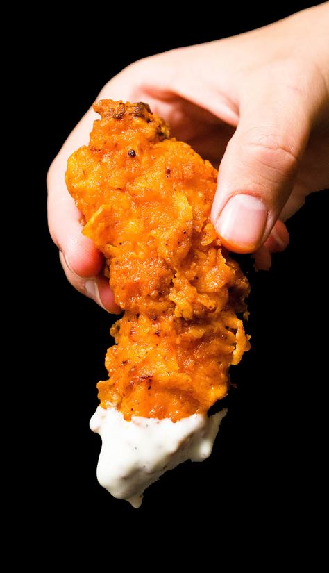 Tangy, spicy, crispy buffalo chicken tenders are the perfect appetizer. Buffalo Chicken Tenders Fried, Fried Buffalo Chicken Wraps, Bacon Bbq Chicken, Gameday Appetizers, Buttermilk Chicken Tenders, Buffalo Chicken Tenders, Homemade Pimento Cheese, Chicken Tenders Recipe, Restaurant Appetizers