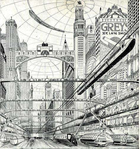 Cityscape Drawing, Urban Mobility, Arte Nerd, City Sketch, Sci Fi City, Norman Foster, City Drawing, Perspective Art, White Drawing