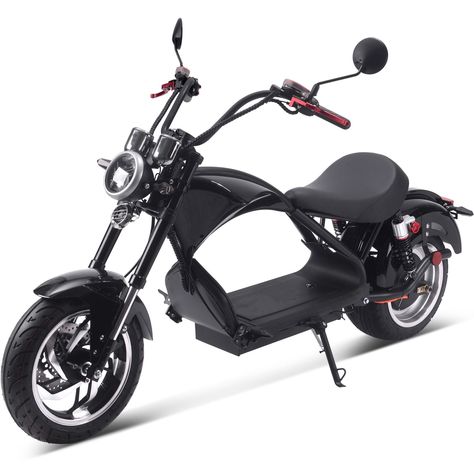 Introducing the new MotoTec Lowboy 60v 2500w Electric Scooter. This powerful hub motor, powered by a 60 volt 20ah Lithium Battery can reach speeds of 28 mph and travel 25+ miles per charge. Equipped with a Front & Rear LED lights, Speedometer, Front & Rear Blinkers and Horn. Front & Rear Hydraulic Brakes and Huge Tires, this scooter is ready to tackle any destination. Specs:Motor: 2500W Rear Hub Motor (brushless)Battery: 60v 20ah Lithium Ion BatteryHandlebars: Tilt AdjustableThrottle: Variable T Hub Motor, Tire Size, Tyre Size, Electric Scooter, Lithium Battery, Led Lights