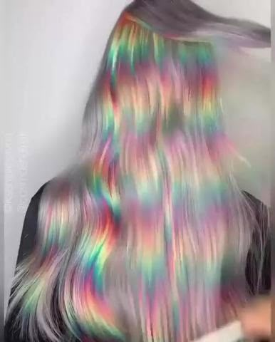 donalovehair (@donalovehair) | TikTok Muka Lelaki, Holographic Hair, Creative Hair Color, Rainbow Hair Color, Creative Hair, Pretty Hair Color, Dye Colors, Hair Dye Colors, Hair Inspiration Color