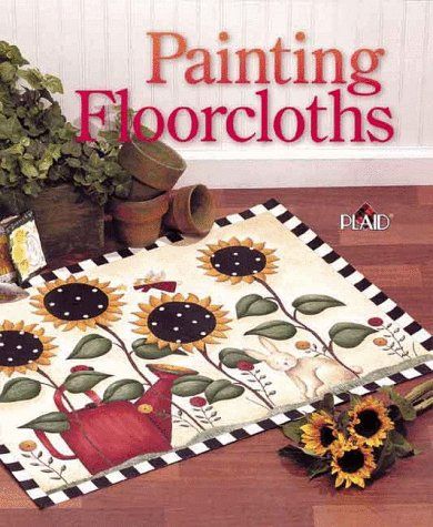 Floor Cloth Diy, Painted Floor Cloths, Floor Cloths, Painted Floor, Painted Rug, Faux Brick, Floor Cloth, Diy Flooring, Painted Books