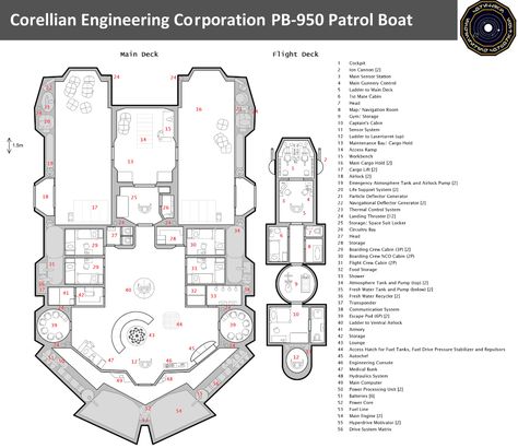 ArtStation - Corellian Engineering Corporation PB-950 Deckplan, Volker Maiwald Star Wars Tech, Ship Deck Plans, Star Wars Starships, Star Wars Ships Design, Ship Deck, Ship Map, Traveller Rpg, Deck Storage, Star Wars Spaceships