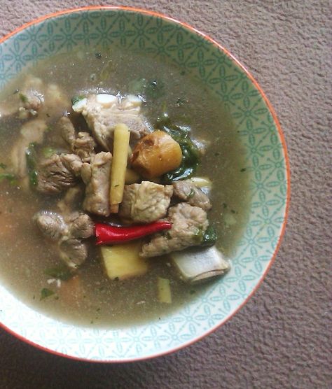 Picture Rib Soup, Korean Short Rib Soup, Vietnamese Pork Rib Soup, Thai Spare Ribs Recipe, Bamboo Soup Lao, Pork Bone Soup, Bone Soup, Asian Pork, Thailand Food