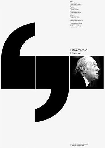 Latin American Literature Literature Graphic Design, Literature Poster Design, Literature Logo, Literature Poster, Latin American Literature, Lecture Poster, Typeface Poster, Literature Posters, Minimalist Graphic Design