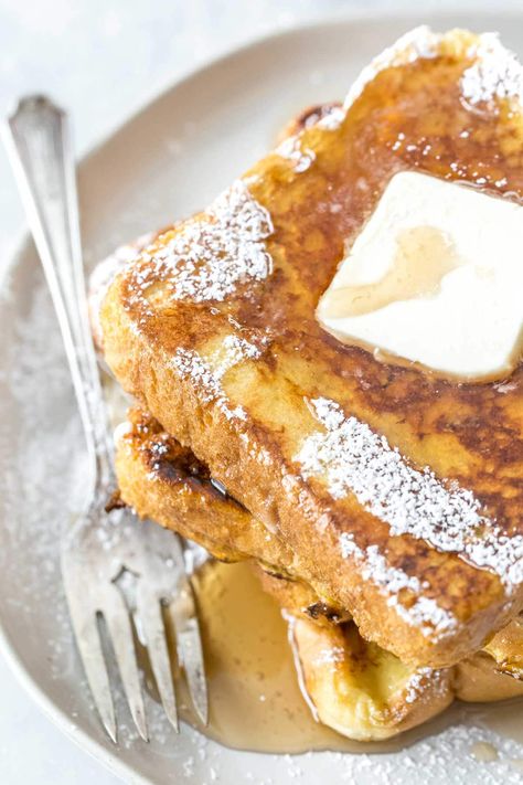 French Toast With Almond Milk, French Toast Almond Milk, Almond Milk French Toast, Breakfast Recipes French Toast, Dairy Free French Toast, Birthday Pancakes, Fall Eats, Dairy Recipes, Almond Milk Recipes