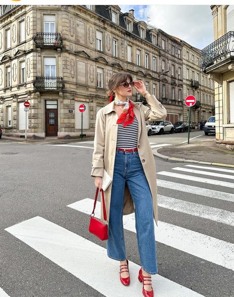 Red Shoes Outfit, Girl Outfit Ideas, Outfit Ideas For Summer, Fall Outfits Ideas, Parisian Outfits, Strawberry Girl, French Outfit, Paris Outfits, Looks Street Style