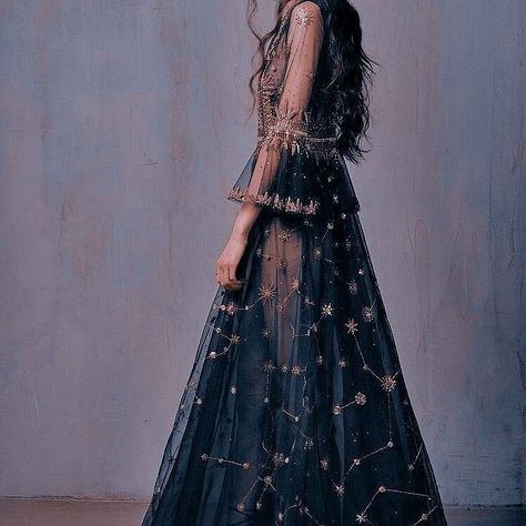 Celestial Gown Aesthetic, Starry Dress Aesthetic, Star Princess Aesthetic, Modern Fantasy Aesthetic Outfit, Space Dress Aesthetic, Greek Dress Aesthetic, Greek Mythology Aesthetic Outfits, Space Core Aesthetic Outfit, Fantasy Princess Dress Aesthetic