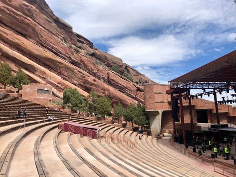 How to Spend A Day in Red Rocks Ampitheater, Colorado Red Rocks Colorado, Red Rock Amphitheatre, Mountain Park, John Denver, Concert Venue, Red Rocks, Seven Wonders, Take A Hike, Red Sky