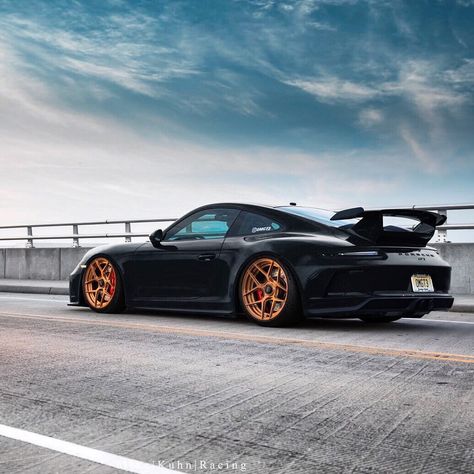 CarLifestyle | Gabe on Instagram: “Slammed Black Porsche 991.2 GT3. Owner @omgt3 on @brixtonforged #carlifestyle / Photo @mikekuhnracing Edited by @carlifestyle” Garage Goals, Car Builds, Porsche Gt3 Rs, Black Porsche, Cars 4, Porsche 991, Porsche Gt3, Mc Laren, Euro Cars