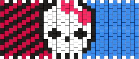 Monster High Pony Bead Patterns | Misc Kandi Patterns for Kandi Cuffs Scene Kandi, Kandi Cuff Patterns, Kandi Cuffs, Diy Kandi Bracelets, Diy Kandi, High Pony, Kandi Kid, Kandi Cuff, Pony Bead Patterns