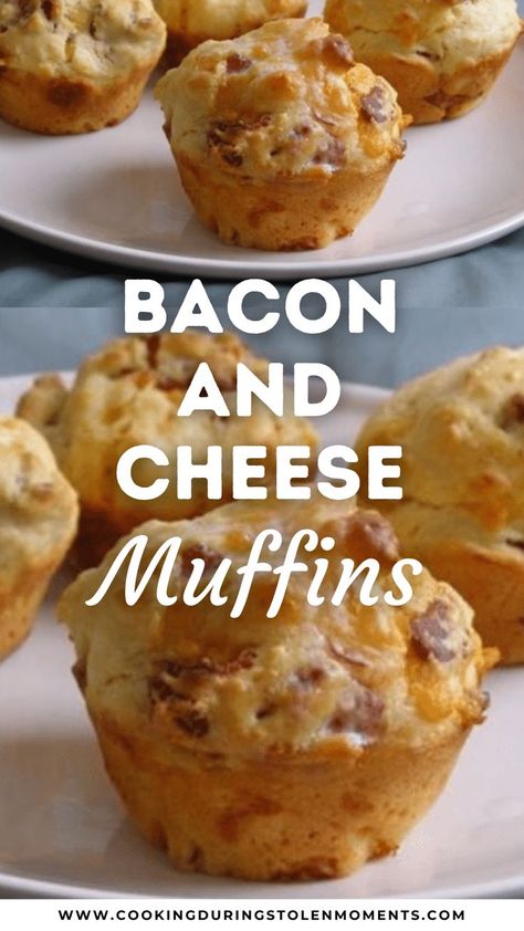 Bacon and Cheese Muffins are a delicious, savory make-ahead breakfast option that also do double duty as a snack or soup side. No matter the situation, you can’t go wrong with bacon and cheese! Bacon Breakfast Ideas No Eggs, Make Ahead Muffins, Bacon Egg And Cheese Muffins, Bacon Muffins Breakfast, Breakfast Ideas With Bacon, Bacon And Cheese Muffins, Bacon Cheddar Muffins, Bacon Recipes Breakfast, Freezer Breakfast Meals