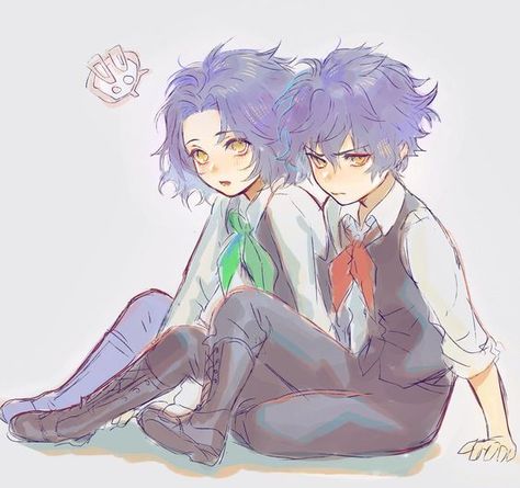 Anime Twin Brothers, Anime Twins Brother And Sister, Twins Reference, Tyki Mikk, Anime Kid, Anime Bebe, Grey Man, Brothers Art, Sibling Poses