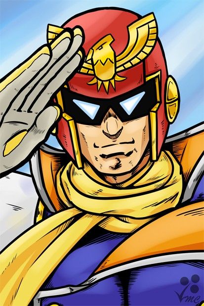 Captain Falcon, Nintendo Super Smash Bros, Smash Brothers, Video Game Art, Super Smash Bros, Male Art, Smash Bros, Glass Painting, Cartoon Art