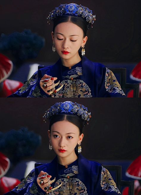 Yanxi Palace Costume, Chinese Empress Aesthetic, Qing Dynasty Fashion, Chinese Empress, Qing Dynasty Clothing, Empresses In The Palace, Asian Traditional Clothes, Story Of Yanxi Palace, Traditional Asian Dress